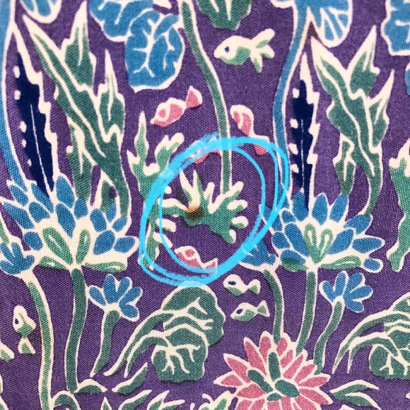 Rainbow Jo Vintage Women Size Large Hawaiian Tropical Print Natural Fiber Dress - Picture 5 of 10